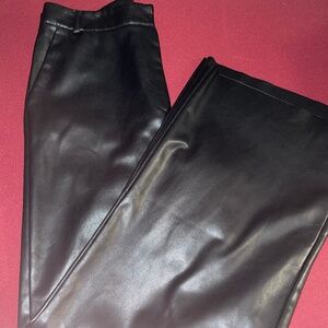Jeannie Mai X INC Wide Leg High Waisted Leather Pants